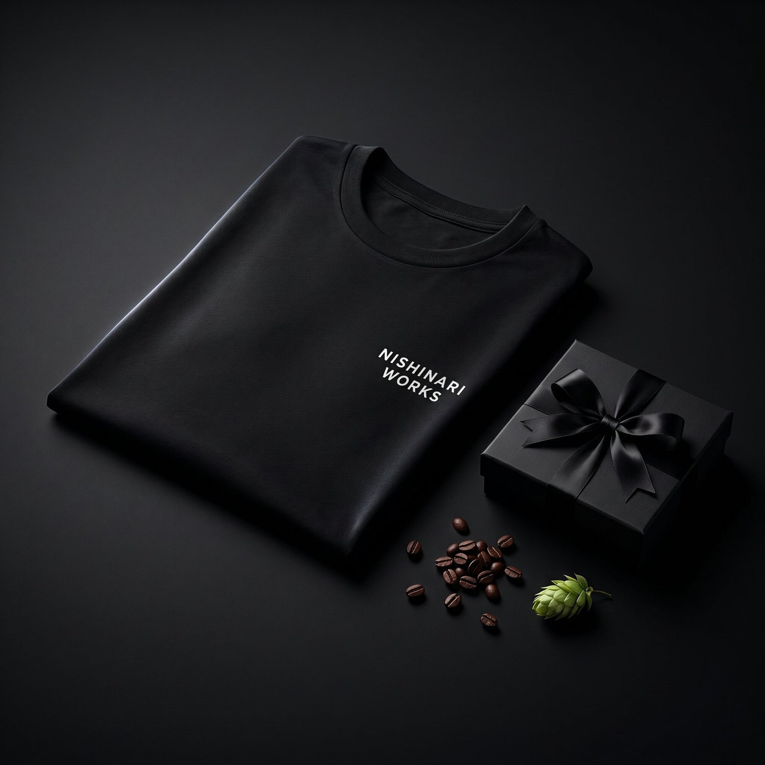 NISHINARI WORKS apparel black T-shirt premium gift
