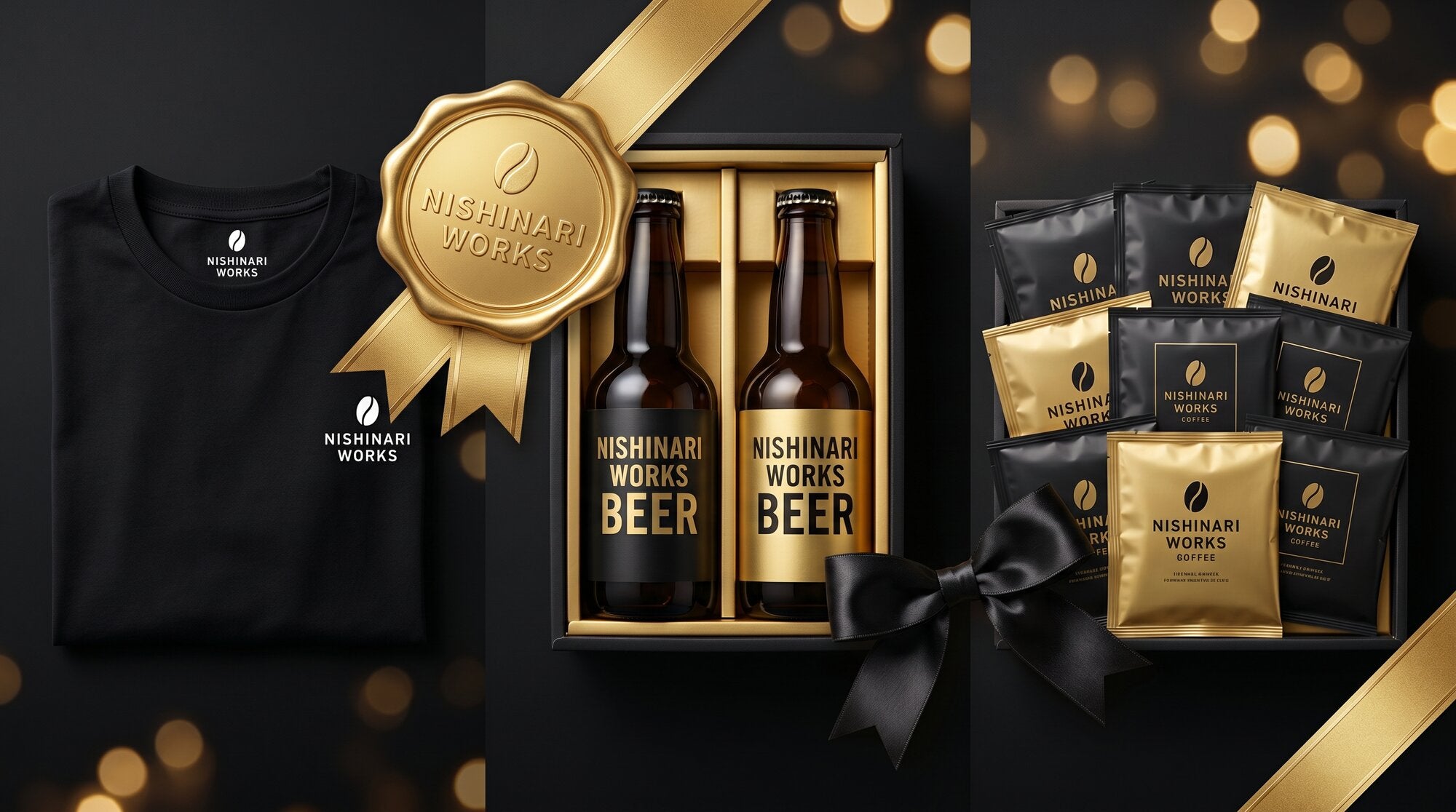 NISHINARI WORKS hero premium gift coffee beer apparel